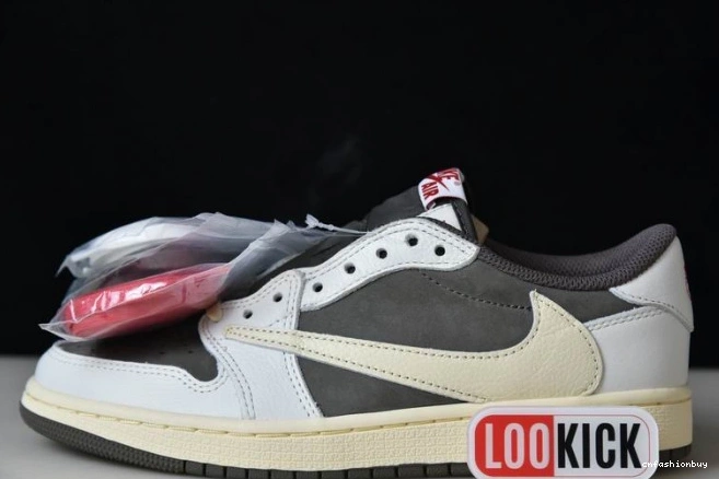 x Air 1 Travis Jordan Mocha Reverse DM7866-162 Scott 1012